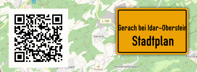 Stadtplan Gerach bei Idar-Oberstein