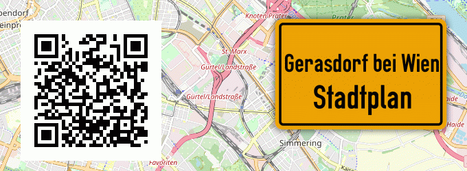 Stadtplan Gerasdorf bei Wien