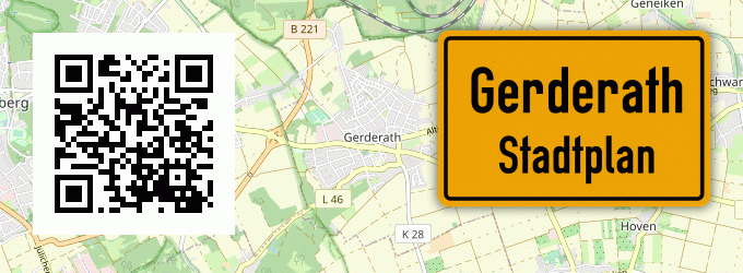 Stadtplan Gerderath