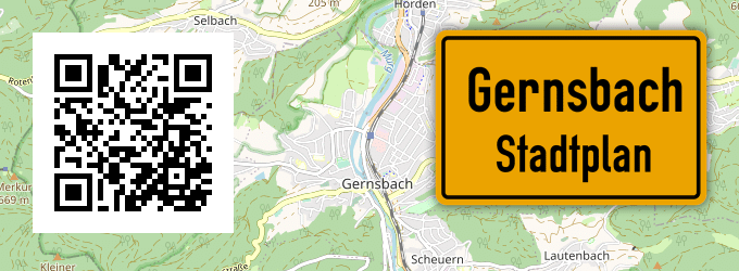 Stadtplan Gernsbach