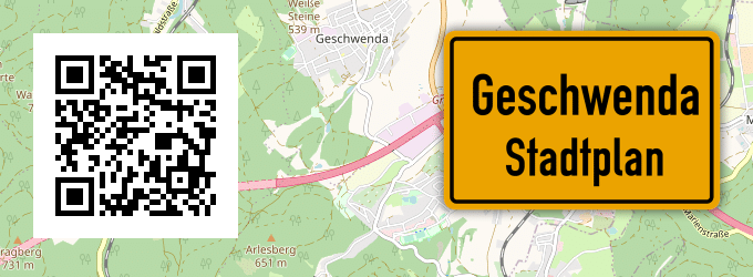 Stadtplan Geschwenda