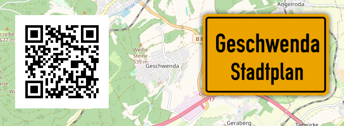 Stadtplan Geschwenda