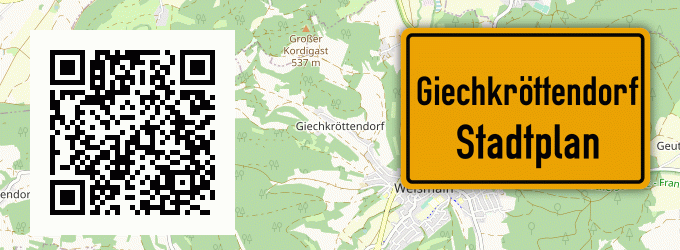 Stadtplan Giechkröttendorf