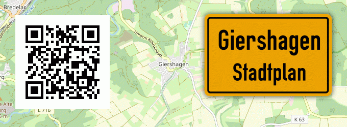 Stadtplan Giershagen
