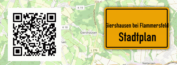 Stadtplan Giershausen bei Flammersfeld