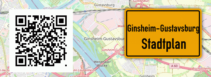 Stadtplan Ginsheim-Gustavsburg
