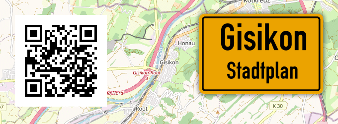 Stadtplan Gisikon