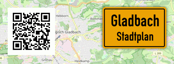Stadtplan Gladbach