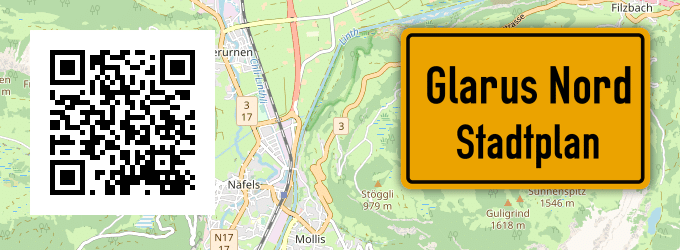 Stadtplan Glarus Nord