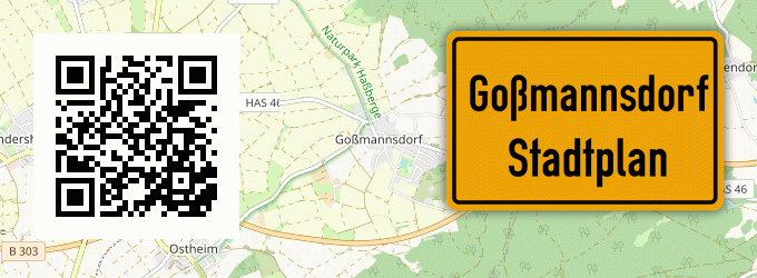 Stadtplan Goßmannsdorf, Haßberge