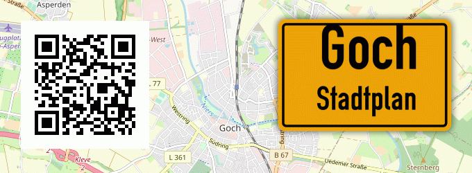 Stadtplan Goch
