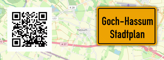 Stadtplan Goch-Hassum