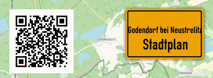 Stadtplan Godendorf bei Neustrelitz