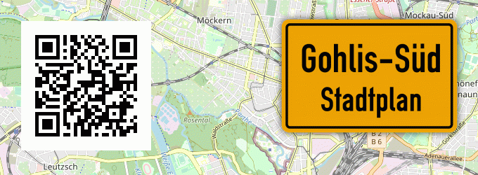 Stadtplan Gohlis-Süd