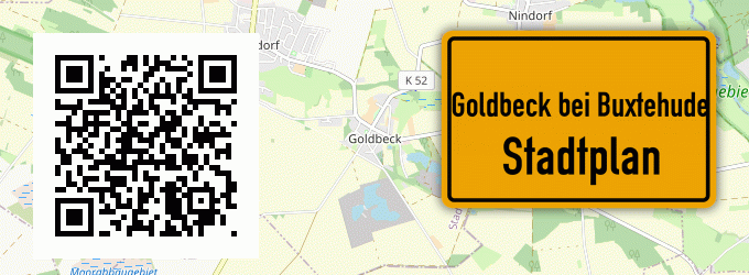 Stadtplan Goldbeck bei Buxtehude
