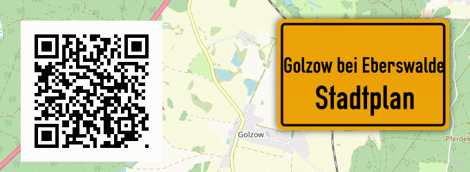 Stadtplan Golzow bei Eberswalde