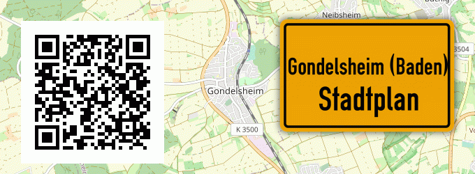 Stadtplan Gondelsheim (Baden)