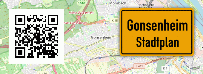 Stadtplan Gonsenheim