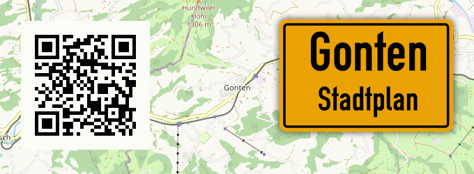 Stadtplan Gonten