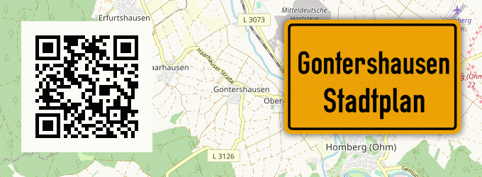 Stadtplan Gontershausen, Hessen