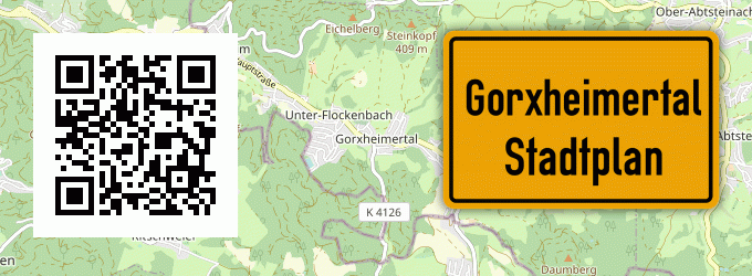 Stadtplan Gorxheimertal