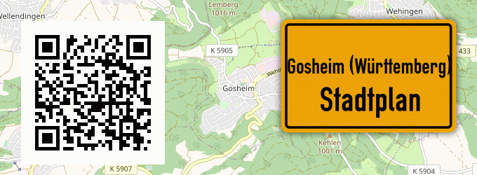 Stadtplan Gosheim (Württemberg)