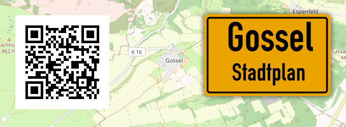 Stadtplan Gossel
