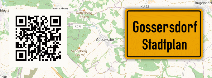 Stadtplan Gossersdorf