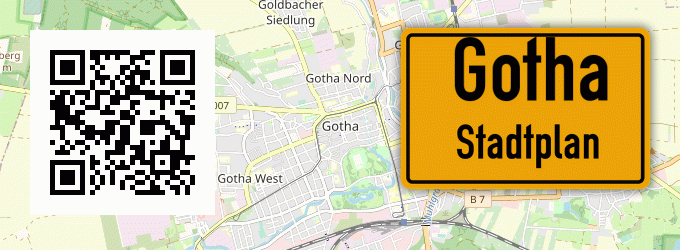 Stadtplan Gotha, Thüringen