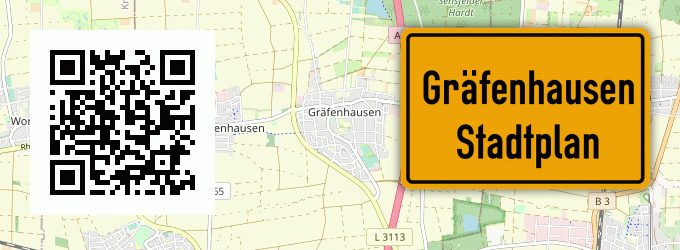 Stadtplan Gräfenhausen, Hessen