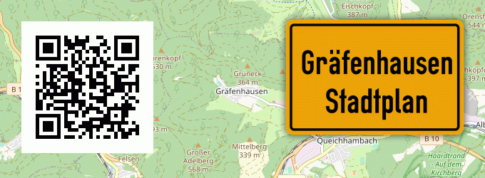Stadtplan Gräfenhausen, Pfalz