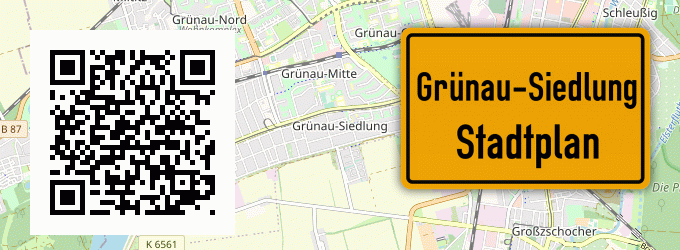 Stadtplan Grünau-Siedlung