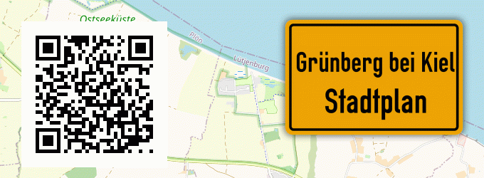Stadtplan Grünberg bei Kiel
