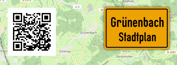 Stadtplan Grünenbach