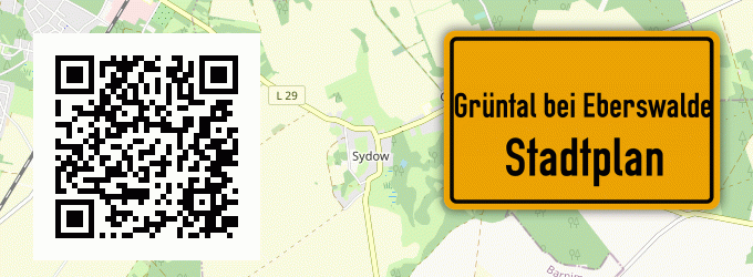 Stadtplan Grüntal bei Eberswalde