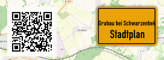 Stadtplan Grabau bei Schwarzenbek