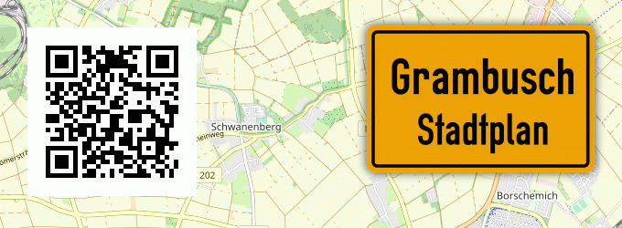 Stadtplan Grambusch, Kreis Erkelenz