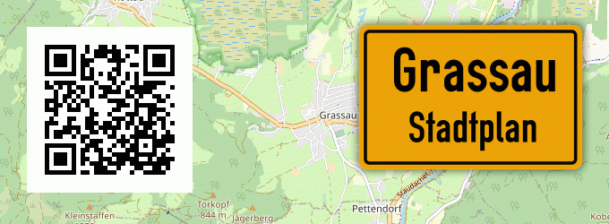 Stadtplan Grassau, Chiemgau