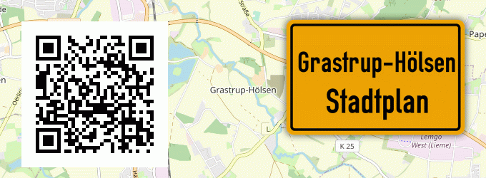 Stadtplan Grastrup-Hölsen, Lippe
