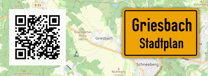 Stadtplan Griesbach, Kreis Tirschenreuth