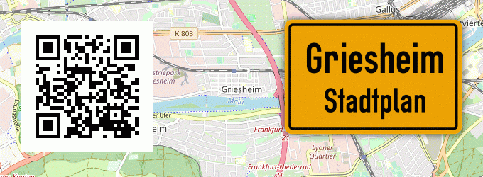Stadtplan Griesheim