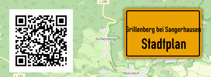 Stadtplan Grillenberg bei Sangerhausen
