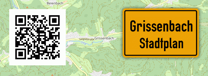 Stadtplan Grissenbach, Kreis Siegen, Westfalen