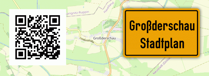 Stadtplan Großderschau