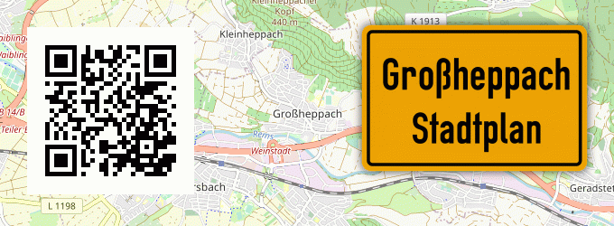 Stadtplan Großheppach