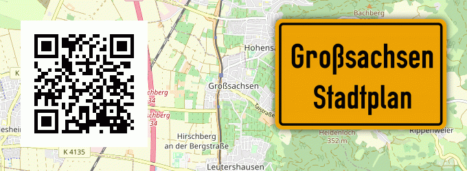 Stadtplan Großsachsen