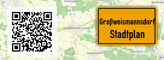 Stadtplan Großweismannsdorf