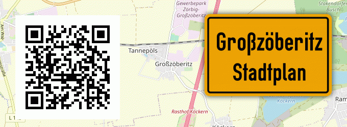 Stadtplan Großzöberitz