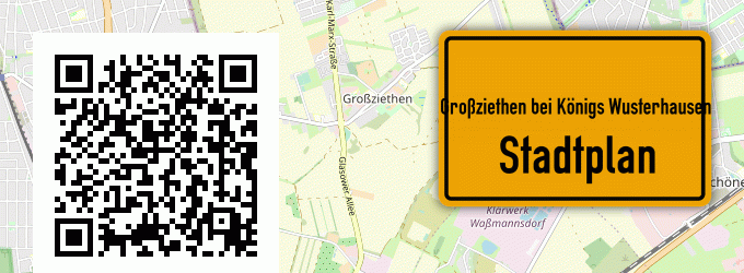 Stadtplan Großziethen bei Königs Wusterhausen