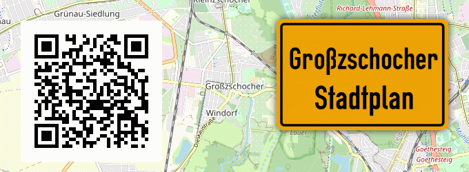 Stadtplan Großzschocher